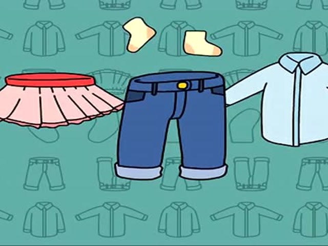 米卡动画:1-2岁幼儿百科,认识《各种各样的衣服》