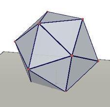 谁能给我一个maya正五边体和正二十面体 如图