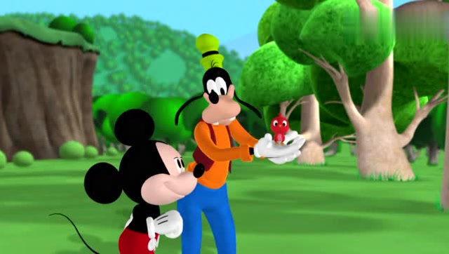 《米奇妙妙屋》送小红鸟回家 唐老鸭米奇动画片