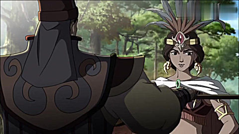 三国演义:赵云在叫阵,祝融夫人不自量力,还想把赵云抓回来