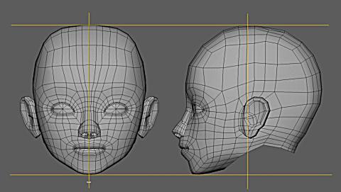 010 卡通人物头部_uv展开