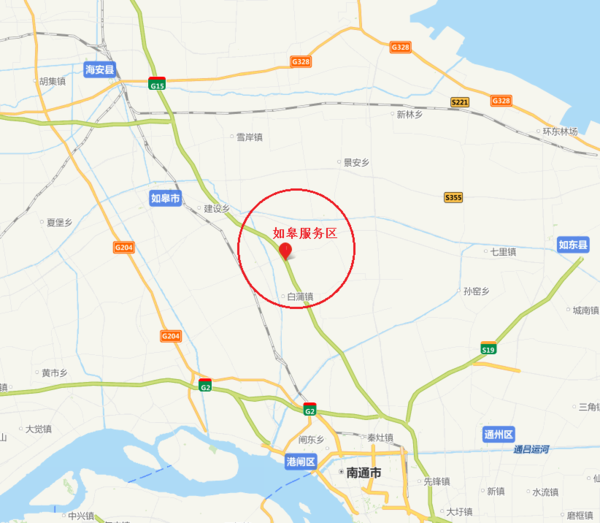 高速g151137公里300米在: 江苏省南通市如皋市如皋服务区位置