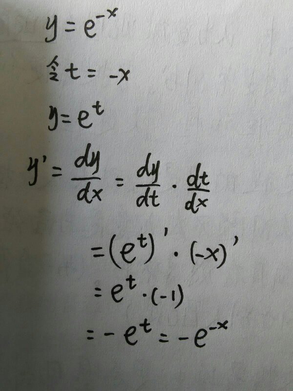 e的负x次方的原函数图片