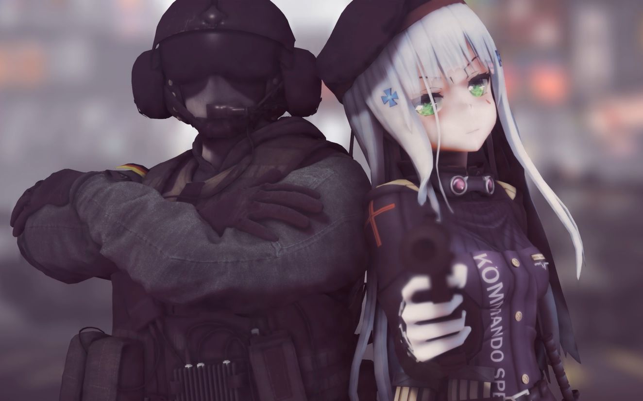 [图]【MMD少女前线x彩虹六号】Jäger x HK416 『A Light That Never Comes』 【1080p60】