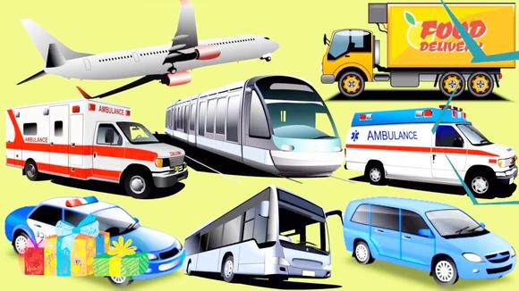 视频-亲子早教益智动画:学各种交通工具名称和声音