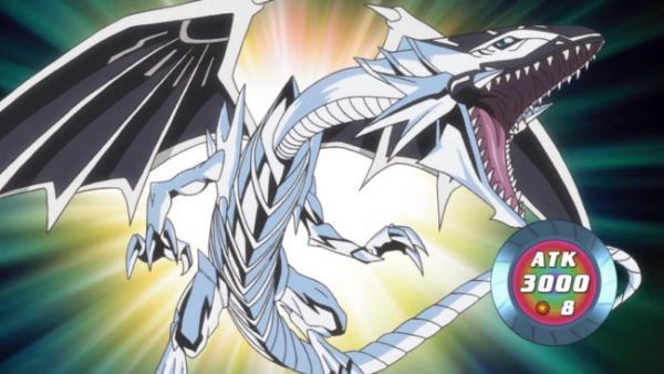 游戏王卡中存在一只名叫青眼白龙—三体融合(也叫蓝眼睛三头白龙)的卡