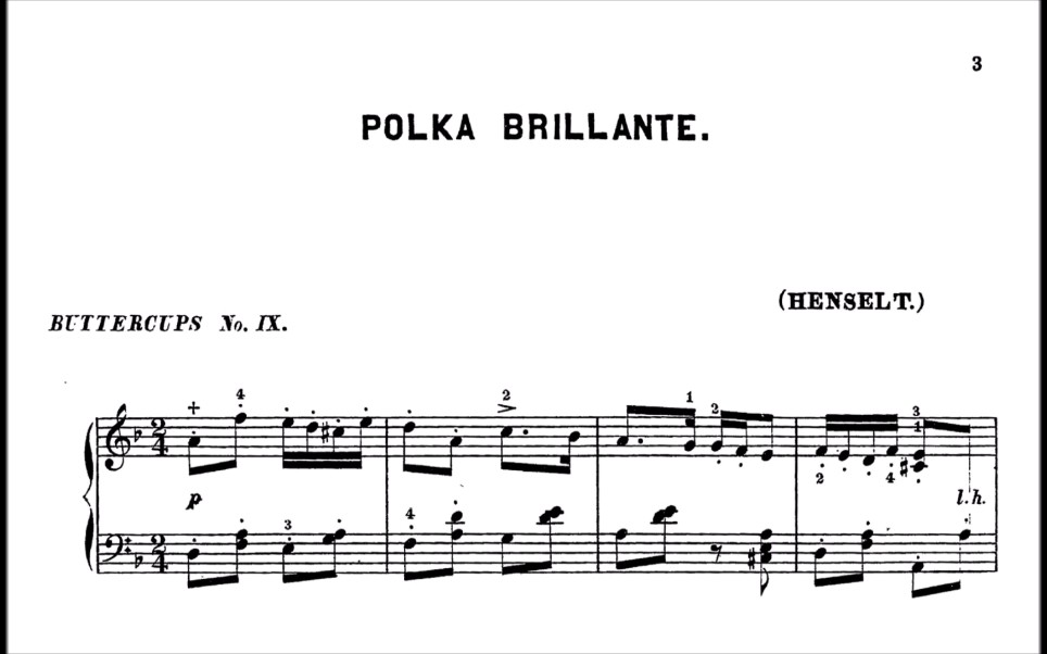 [图]【钢琴】Adolf von Henselt - Polka Op.13/9