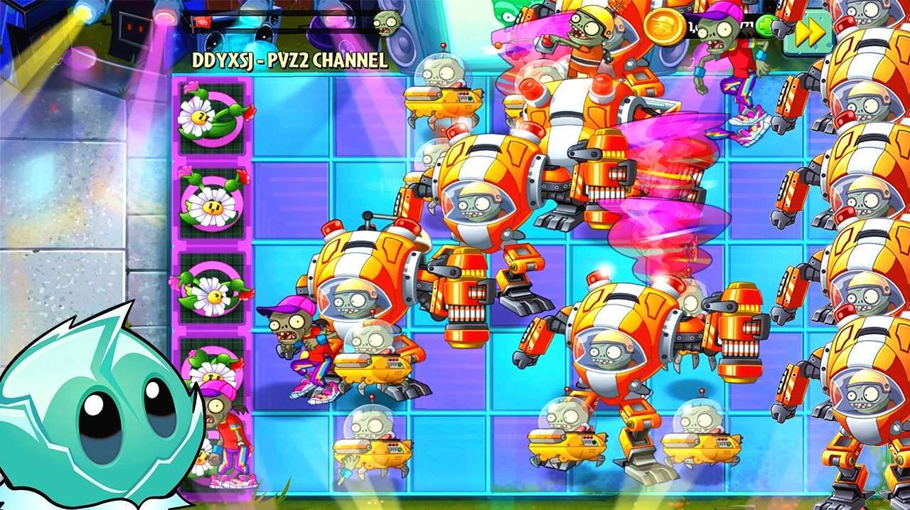 当z机甲遭遇疯狂的 b>霹雳舞僵尸 /b>,眩晕雏菊 灼烧苦橙能否守护花园