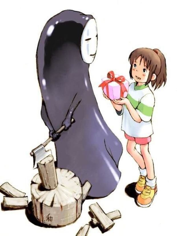 谁有千寻和无脸男的情侣头像?