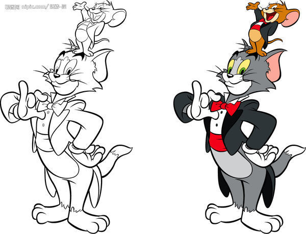 查克琼斯版猫和老鼠高清头像。