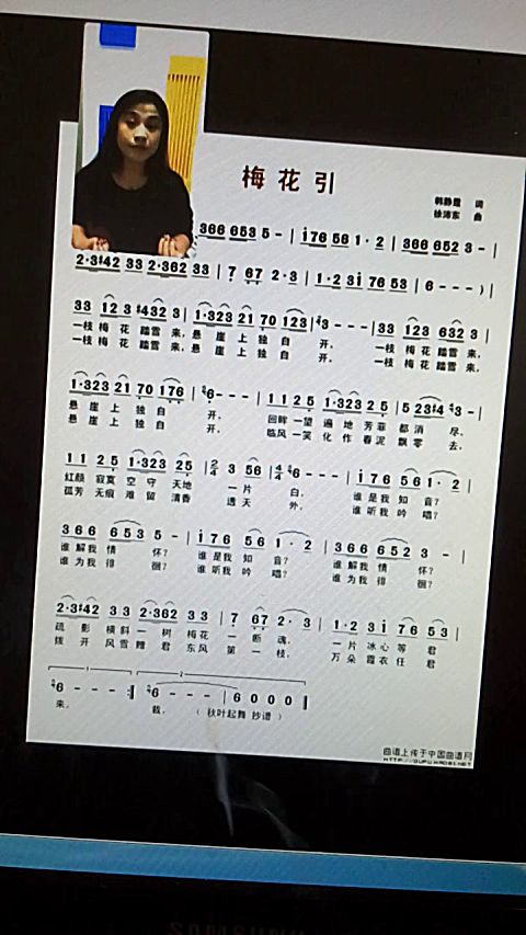 《梅花引》教唱视频