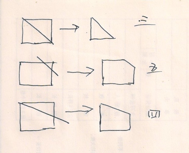 一个正方形,被切掉了一角,还剩几个角?几种情