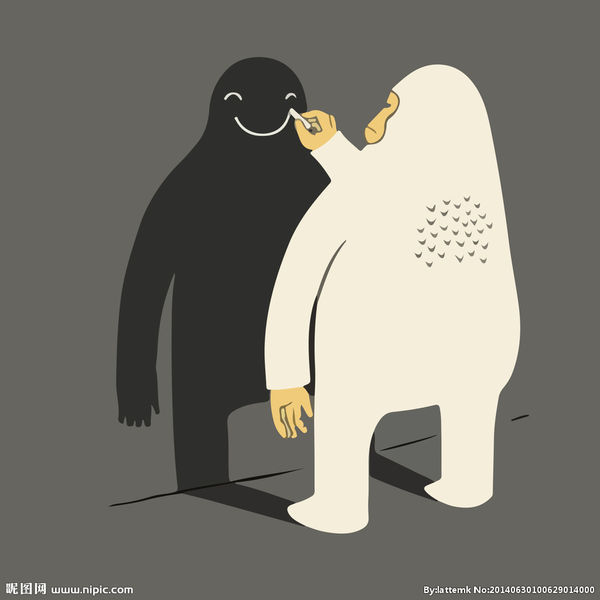 形容孤独的,一个人与影子的图片