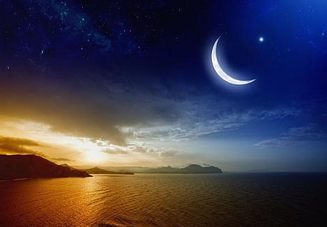 月亮和星星看图写话