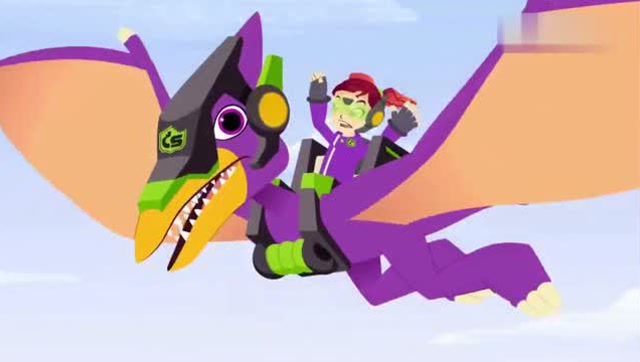 恐龙救援队:女孩骑着翼龙竟然在讨论如何喝牛奶,赶紧救援啊