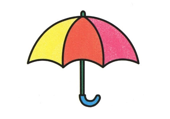 太阳伞画法图片