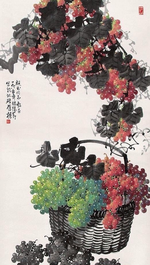 国画葡萄怎么画