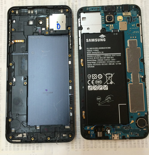 三星on7g6100手机后盖怎么打开