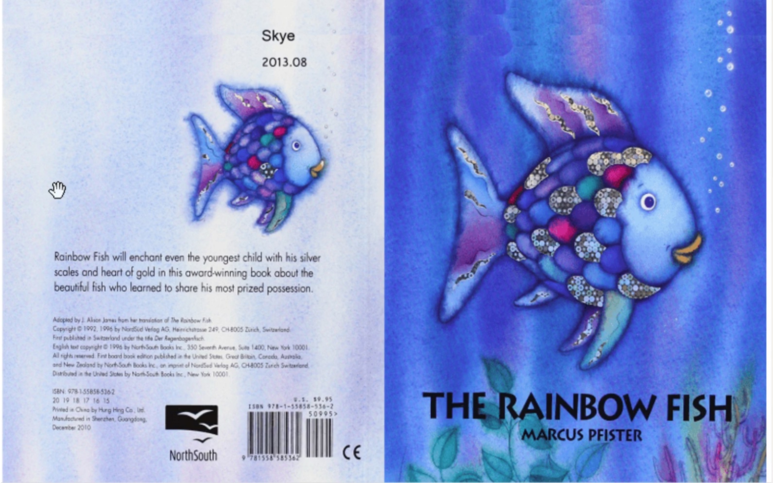 [图]儿童英文故事《彩虹鱼》绘本故事阅读 Story reading the Rainbow Fish