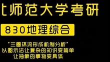 [图]河北师范大学考研,学科地理学长对“三圈环流形成机制分析”