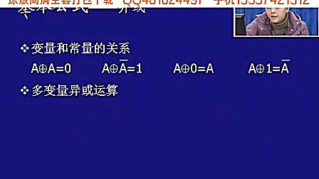 [图]电子科技大学 金燕华 数字电子技术基础(数字逻辑电路) 视频教程