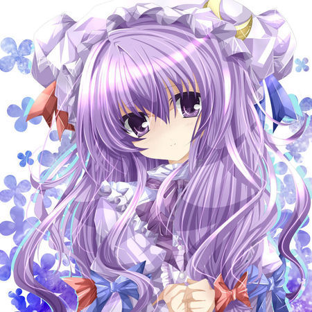 紫色头发的萝莉图片