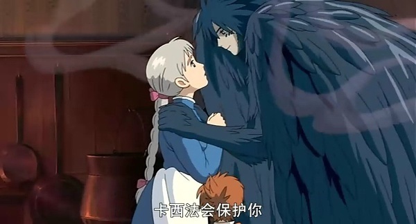 一个日本动漫电影,里面有一个火会讲话,主角有