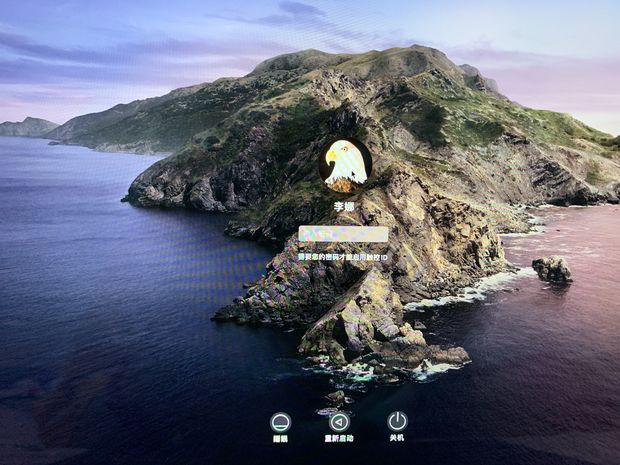 苹果电脑更新重启后头像下面显示需要输入你的