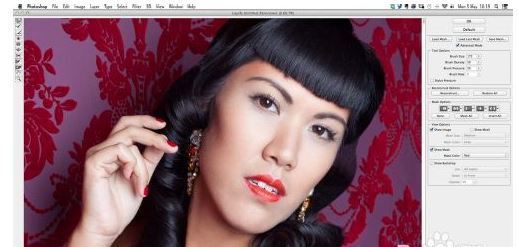 Photoshop里面怎么修头发?