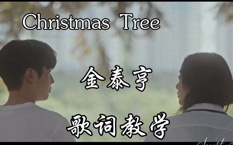 [图]【防弹少年团 金泰亨】Christmas Tree 那年我们OST 歌词教学 + MV 韩语发音 歌词音译