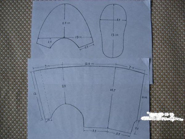 手工棉鞋鞋样怎么剪