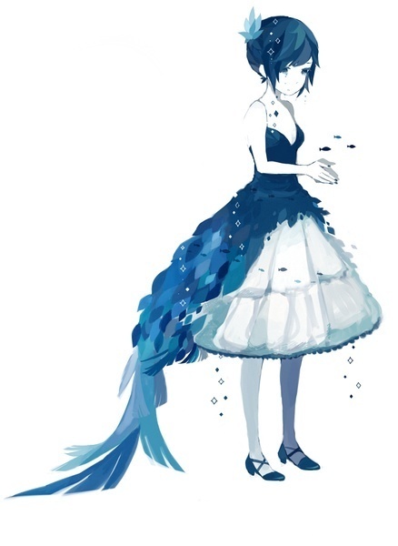 求一张图片 是动漫的 一个穿着婚纱的短紫发的女孩子 侧面 头转过来的