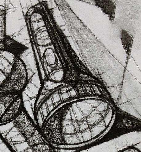 求素描手电筒结构图