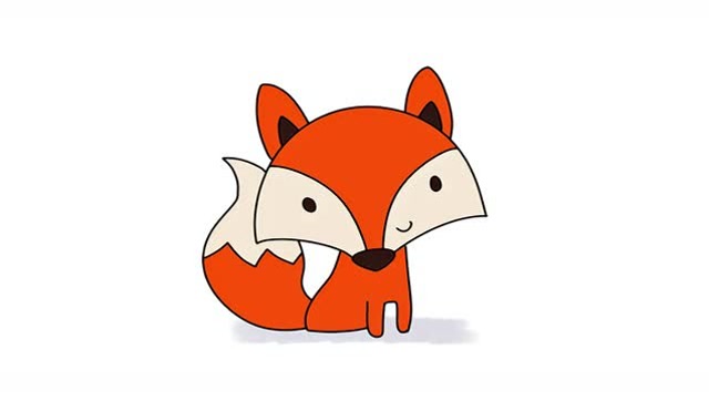 懵懵的红狐狸简笔画,简单易学