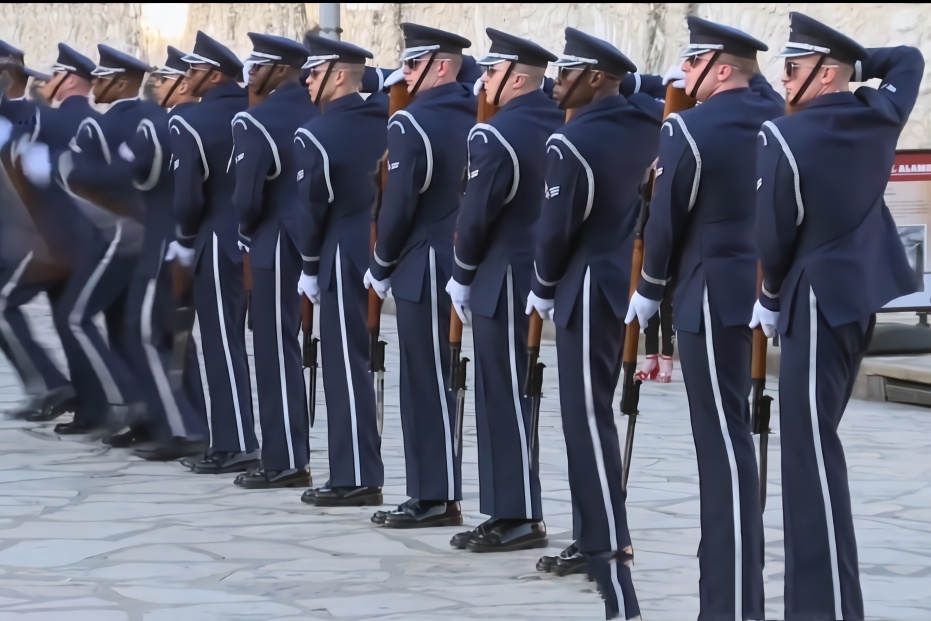 美国空军仪仗队表演