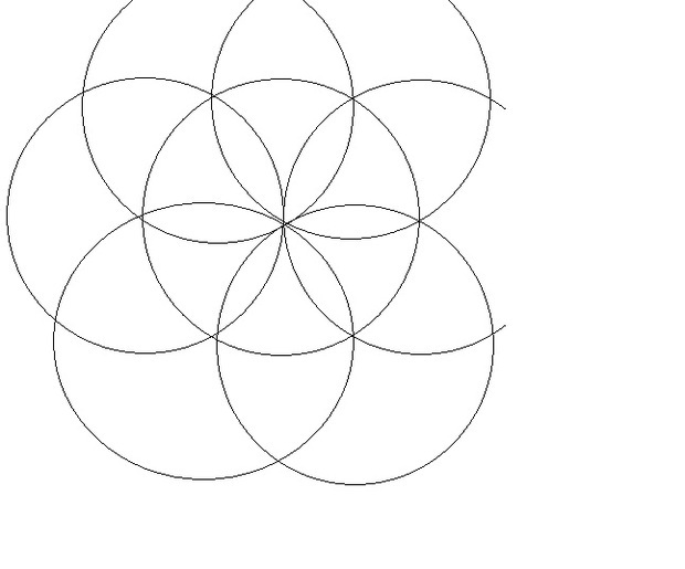 怎样用直尺和圆规在一个圆形里画6个花瓣