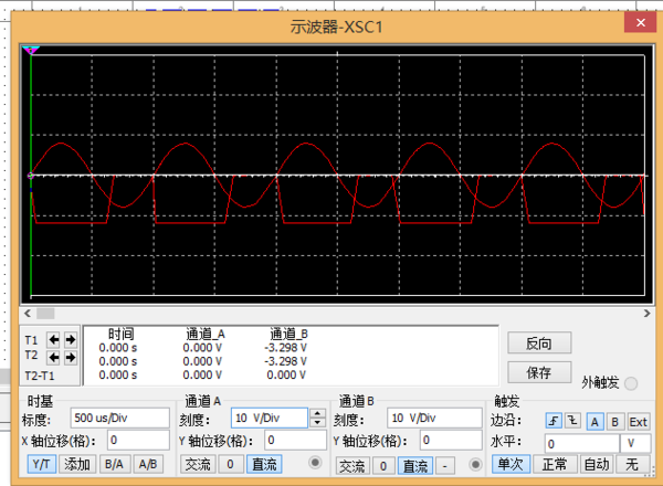 MULTISIM仿真电压迟滞比较器的问题