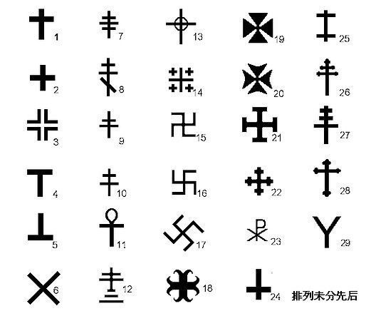 十字架字体符号大全图片