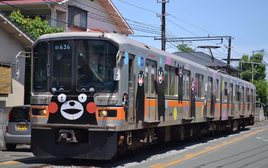 熊本电铁菊池线 藤崎线 御代志~ 藤崎宫前 前面展望