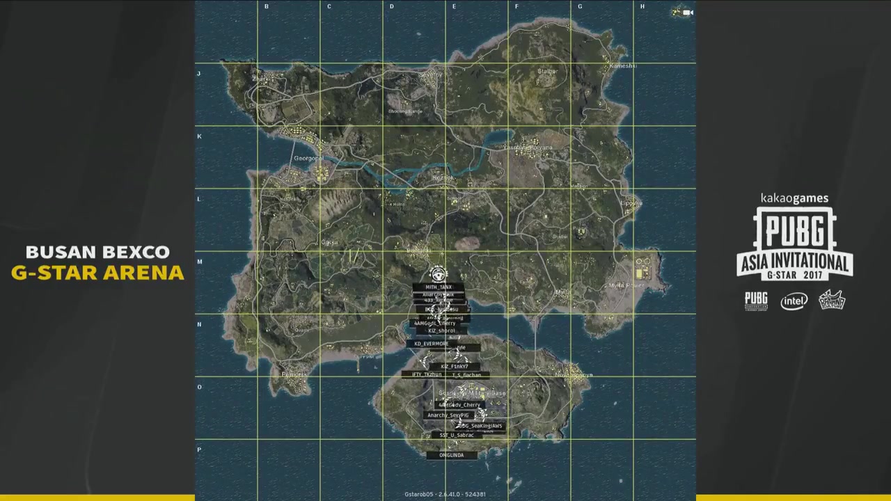 【绝地求生pubg】g- star亚洲邀请赛 solo赛第二局 omg选手单人吃鸡