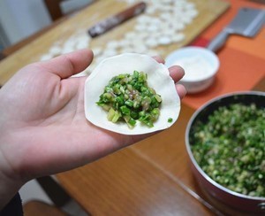 包饺子过程