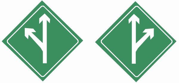 分流路口标志是什么?