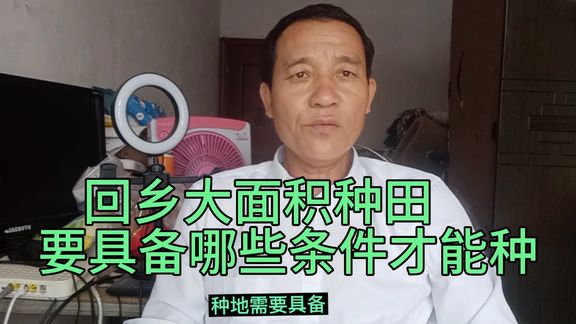 [图]大面积种田发家致富?需要什么条件才能去种?邱哥给大家分析一下