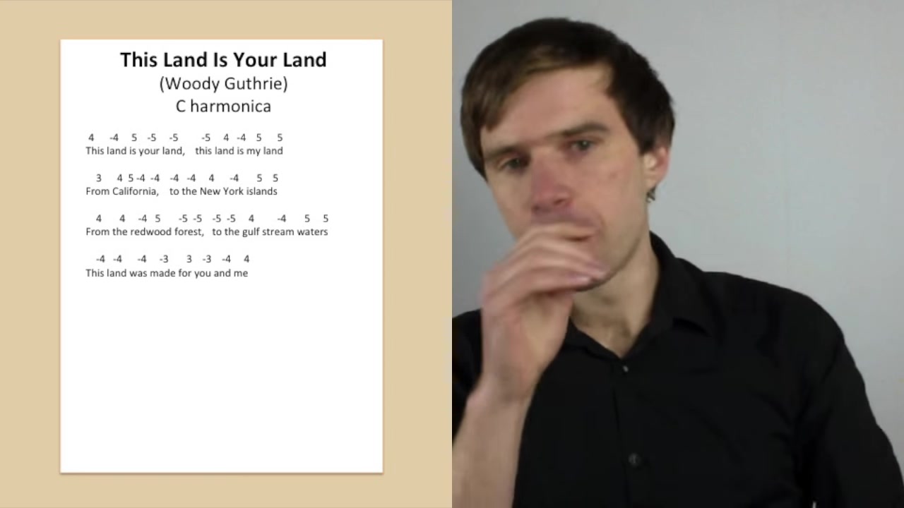 [图]【口琴曲教学】This Land is Your Land