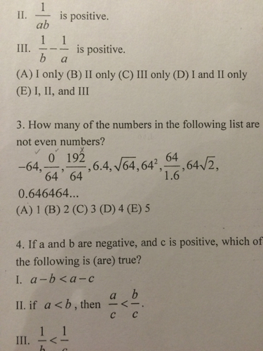 偶数的定义是什么?下面有那个是偶数?(第3题)