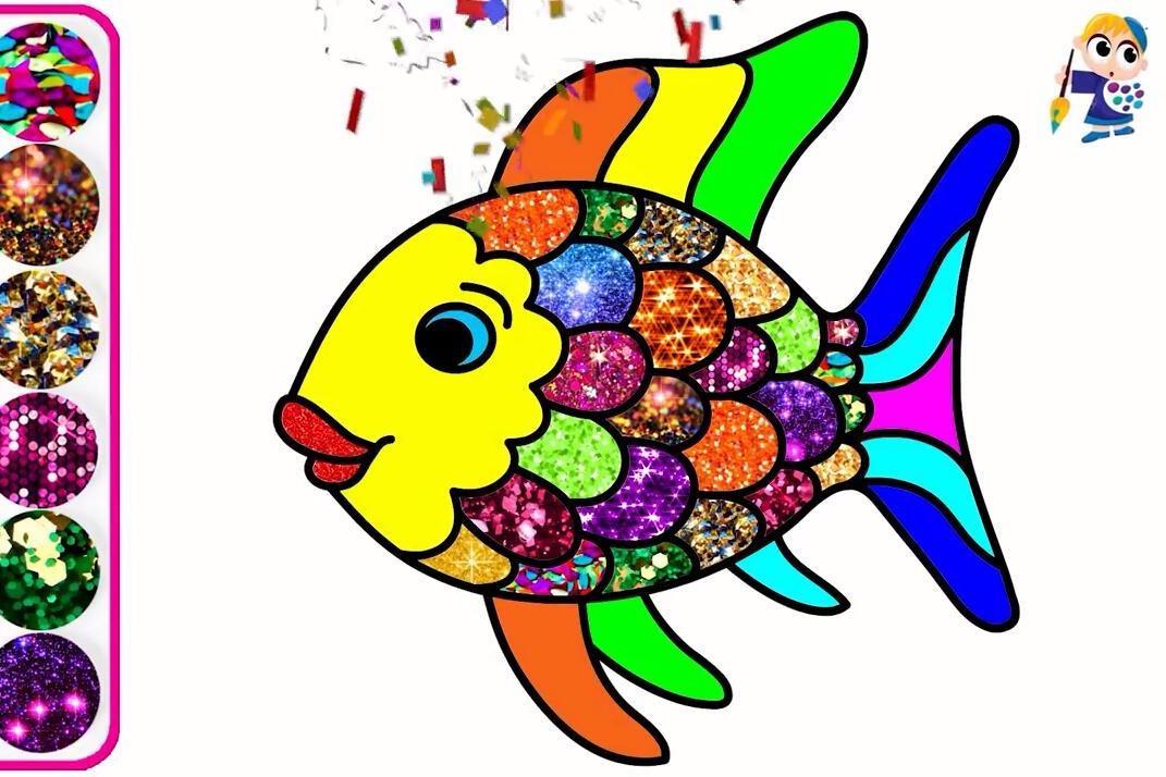 视频:闪光鱼绘画视频教程,送给想学绘画的小朋友们