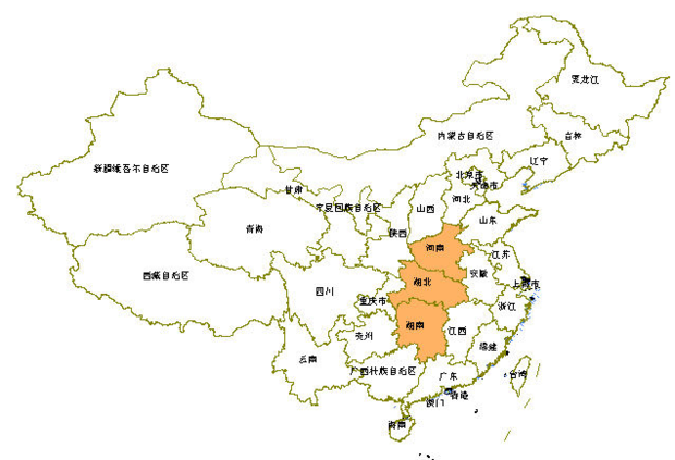 华中地区包括哪几个省份?