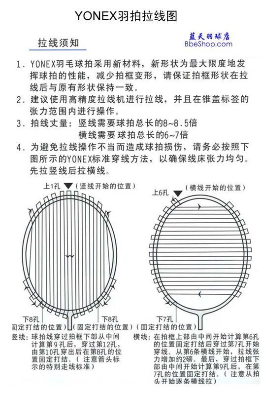 羽毛球拉线教程手工图片