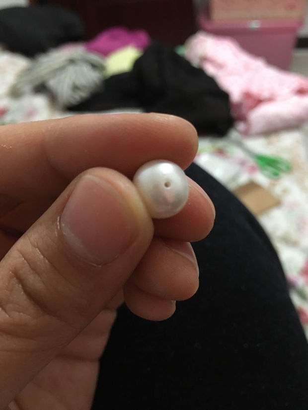 珍珠扩孔掉皮了