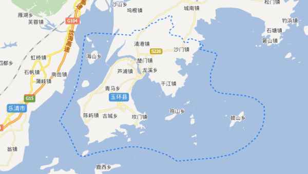 台洲市玉环县卫星高青地图可以看得到人